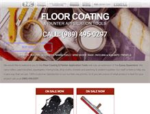 Tablet Screenshot of floor-coating-application-tools.com